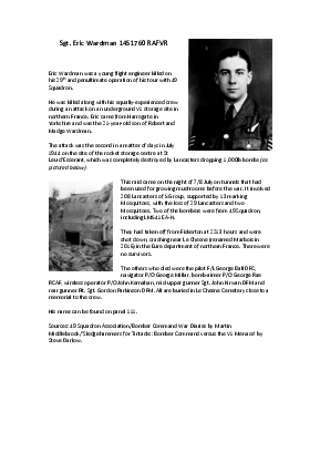 A preview of a PDF biography for Wardman, Eric